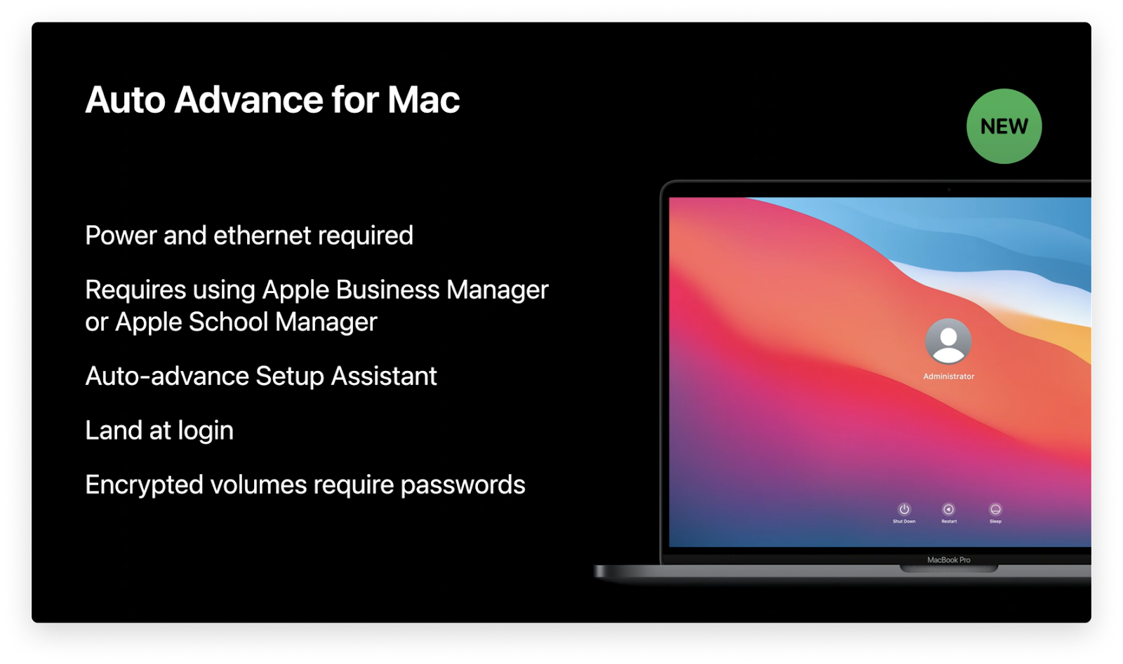auto advance macos big sur mdm